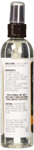 Vista 3 de Cococare Spray corporal de aceite seco de coco de 6 onzas - Spray de aceite de tamaño de viaje para una piel sana