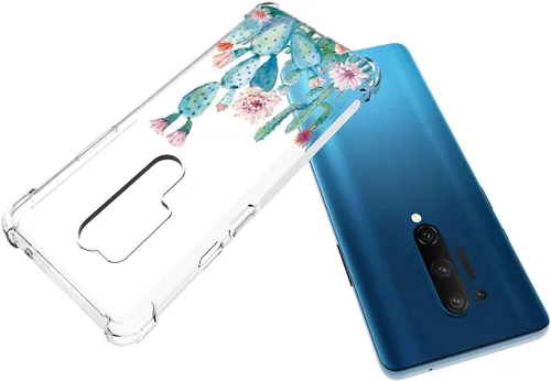 Vista 4 de Funda diseñada para Oneplus 8 Pro, funda One Plus 8Pro, a prueba de golpes, transparente, suave, flexible, de TPU, delgada, protectora para Oneplus