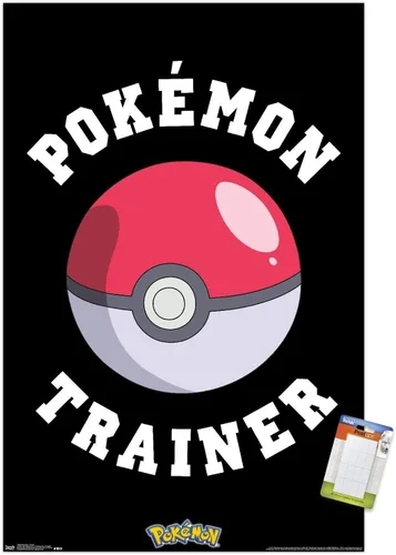 Vista 15 de Trends International Pokémon - Póster de pared de entrenador, 14.725 x 22.375 pulgadas, versión enmarcada de madera de granero
