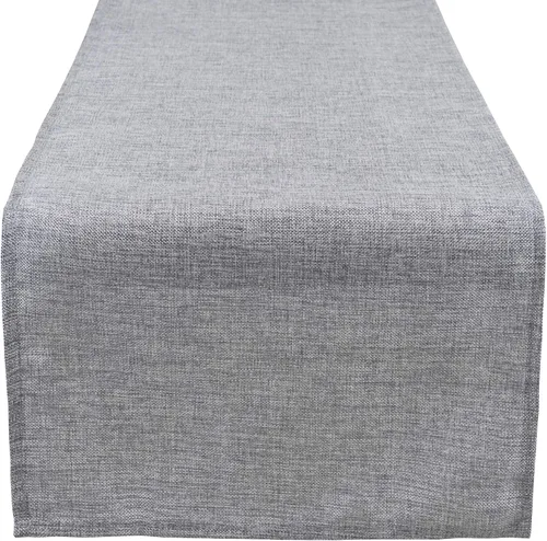 Vista 10 de Aiking Home (paquete de 1) Camino de mesa de lino sintético natural sin forro, color aguamarina, tamaño 12 x 62 pulgadas, ideal para bodas, baby