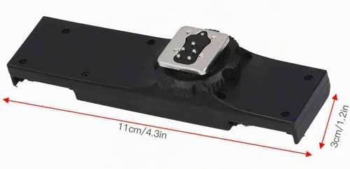 Vista 2 de Divisor de zapata caliente, soporte de luz multifuncional para zapata caliente, adaptador de placa de montaje de zapata, accesorios de alta carga