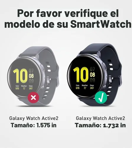 Vista 2 de SUPCASE Funda para Galaxy Watch Active 2 de 1.732 in (2019) con correa