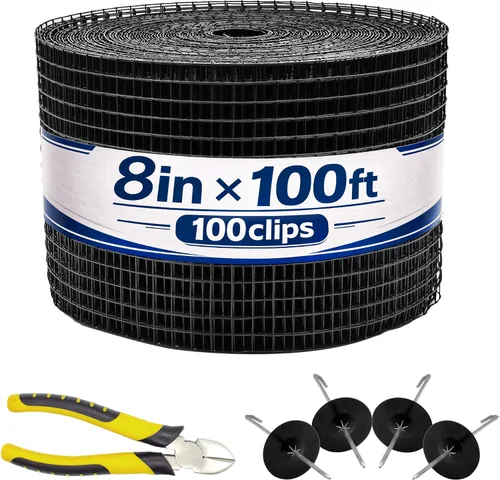 Vista 9 de PROLEE Protector de Pájaros para Panel Solar de 6 Pulgadas X 100 Pies, Protector Contra Bichos Antioxidante con 100 Clips Sujetadores, Malla
