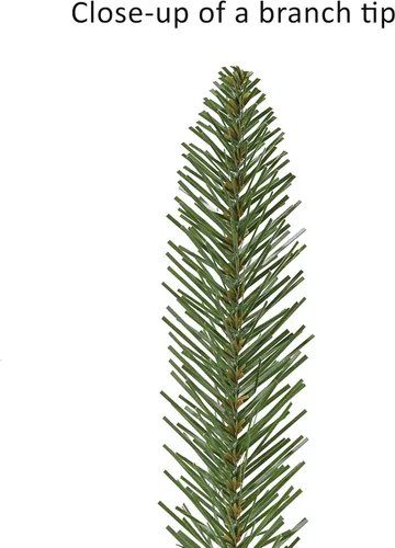 Vista 5 de Puleo International Árbol de Navidad artificial de abeto Fraser de 6 pies con soporte, verde, (FFPT-60)