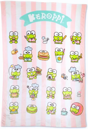 Vista 12 de Sanrio Cinnamoroll Bedding - Manta de felpa de 90 x 62 pulgadas, suave y acogedora manta Kawaii para sofá, cama y viajes, regalo coleccionable