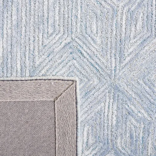 Vista 5 de SAFAVIEH Soho Collection Runner Rug - 8' Runner, Blue & Grey, Contemporary Design, Ideal for High Traffic Areas in Hallway, Bathroom & Kitchen
