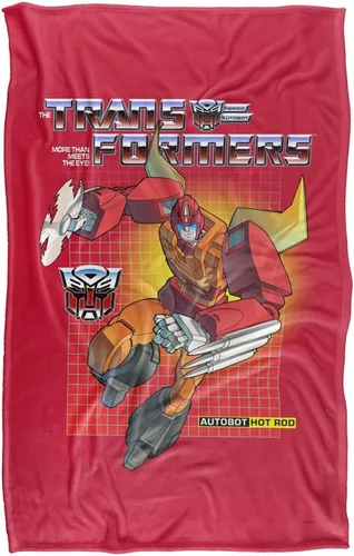 Vista 2 de Transformers Hot Rod Silky Touch Manta súper suave de 36 x 58 pulgadas