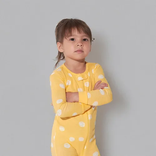 Vista 8 de Onesies Brand Pijama de algodón de una sola pieza de ajuste ceñido para bebé niña