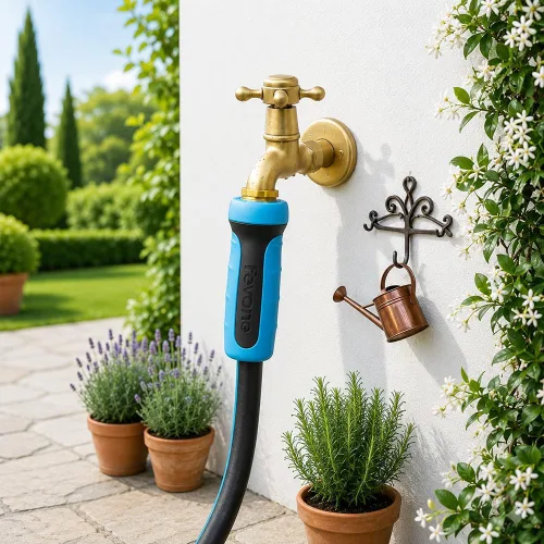 Vista 6 de Fevone Manguera de jardín líder de 3 pies, manguera de agua híbrida ligera, flexible y duradera, conexiones sin fugas