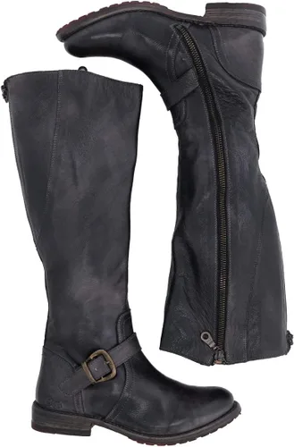 Vista 3 de BEDSTÜ- Womens Glaye Leather Riding Boot - Knee High Boots for Women - Tall Boots with Back Zipper Closure