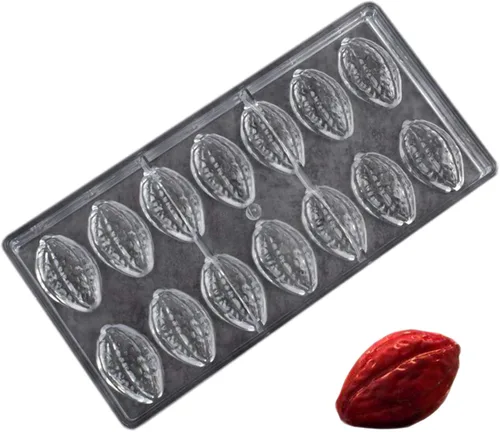 Vista 22 de Molde de policarbonato para chocolate, molde de caramelo de bricolaje, utensilios para hornear de plástico duro transparente, herramientas de 1