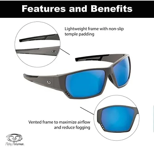 Vista 3 de Flying Fisherman Drop Back Wrap-Around Sunglasses