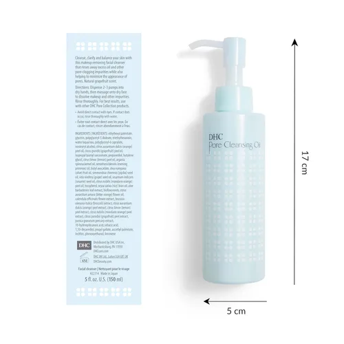 Vista 7 de DHC Aceite limpiador de poros, aceite de limpieza facial, removedor de maquillaje, desatasca los poros, sin residuos, ideal para pieles grasas