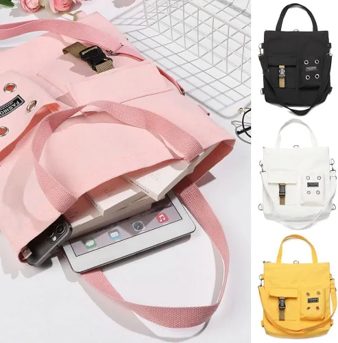 Vista 6 de Bolsas de mensajero para mujer y mujer lona de viaje impermeables cruzadas
