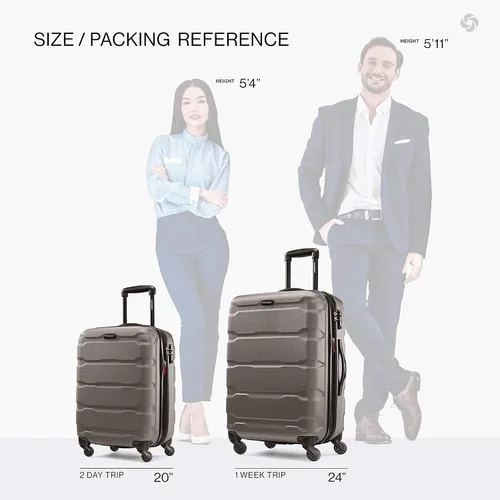 Vista 55 de Samsonite Omni PC - Maleta extensible rígida, Negro