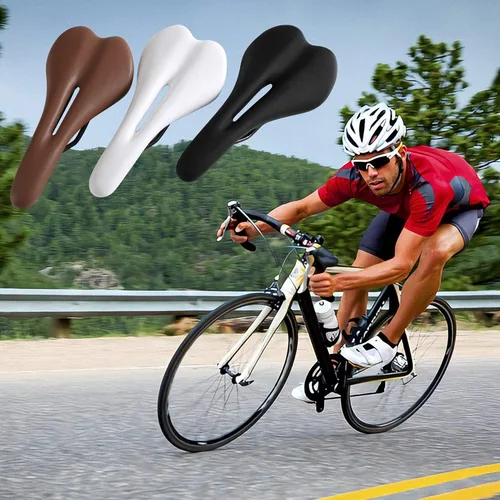 Vista 4 de Bike Saddle Seat Pad Breathable Hollow Thicks Comfortable Bicycle Fit for MTB Road Bike Fixed Gear Bike