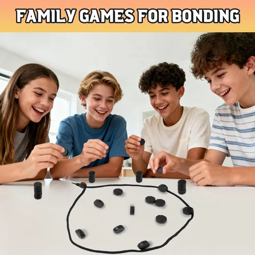 Vista 5 de Juego de ajedrez con 20 piedras, juego de ajedrez de plástico para adolescentes y adultos, regalos de Pascua, juegos de viaje, divertido juego