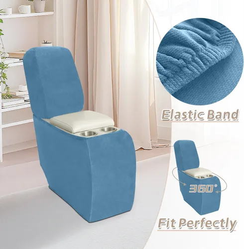 Vista 659 de Arfntevss Fundas de sofá seccional reclinable de terciopelo, Funda de sofá seccional de esquina para sofá reclinable, Funda elástica suave