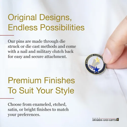 Vista 4 de SHOP AWARDS AND GIFTS Service Recognition Lapel Pins