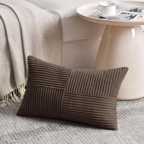 Vista 9 de Fancy Homi - Paquete de 2 fundas de almohada decorativas de color verde oliva pequeñas de 12 x 12 pulgadas para sala de estar, sofá, cama