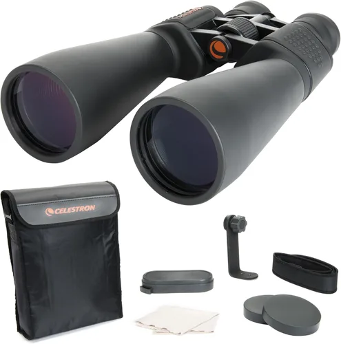 Vista 10 de Celestron SkyMaster binoculares 12 x 60 Prismáticos de astronomía de campo ancho, óptica BaK-4 multicapa, cómoda visualización de mano, estuche