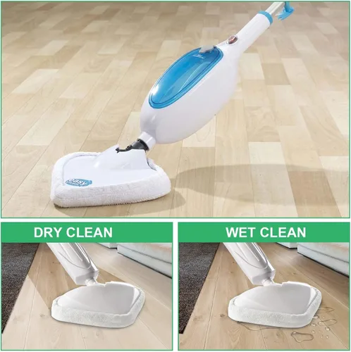 Vista 5 de 12 almohadillas de repuesto triangulares para trapeador de vapor, reutilizables, lavables, de microfibra, almohadillas de limpieza compatibles