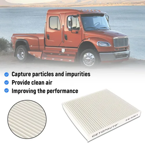 Vista 2 de GETOPAUTO PA5359 Filtro de aire de cabina apto para Freightliner M2 106 112 108SD 114SD 122SD camiones o autobuses reemplaza N10G-36000006 AF26427