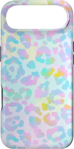 Vista 27 de Colorido lindo arco iris Tie Dye sirena Boho Leopard caso para iPhone 17