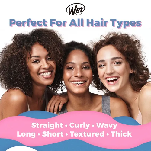Vista 6 de Wet Brush Aqua + Detangler para ducha (purpurina rosa)