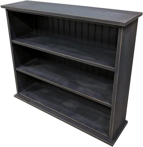 Vista 24 de Sawdust City Estantería de madera maciza (salvia maciza) 36" W x 10" D x 32" H, Three Openings, Ships in 3 Pieces, Assembly Required Verde sólido