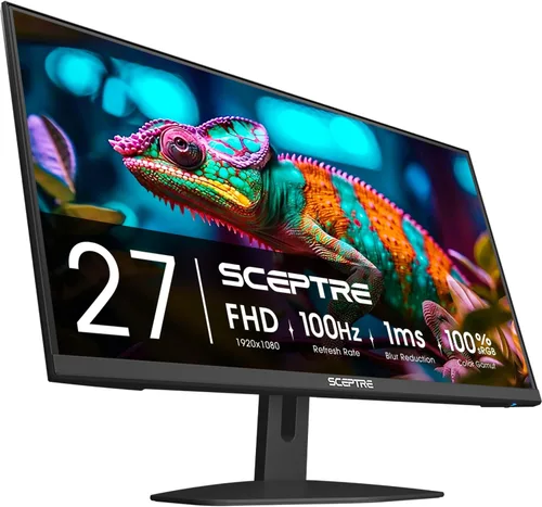 Vista 12 de Sceptre - Monitor LED delgado Prime de 24 pulgadas, 1080p 99% sRGB 2x HDMI VGA con altavoces integrados, color negro máquina