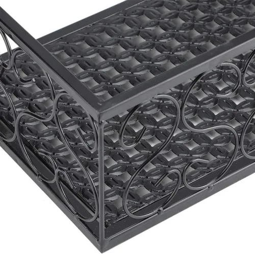 Vista 5 de Saim Estante grande para colgar plantas, macetas de metal con ganchos, cubo de flores para balcón, jardín, ventana, porche, patio