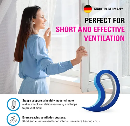 Vista 5 de Stoppy - Tope para puertas y ventanas, cuña multifuncional, gancho conveniente para puertas, abrazadera para ventanas, mantenga puertas y ventanas