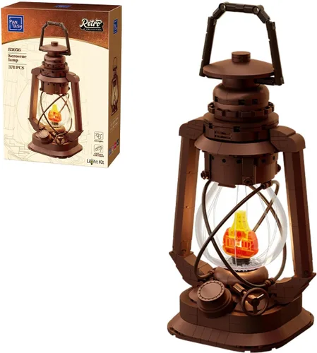 Vista 11 de PANTASY Banker's Lamp Juego de construcción para adultos, modelo retro