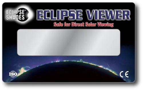 Vista 4 de # 14 – Visor de vidrio para eclipse solar de vidrio- agradable verde Imagen de la sol – Fabricadas en Estados Unidos