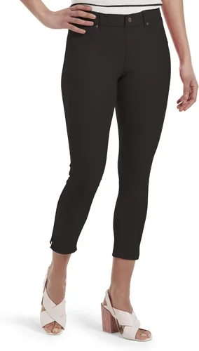 Vista 7 de HUE Leggings capris esenciales de mezclilla para mujer, varios