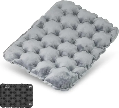 Vista 18 de ONTYZZ Cojín inflable para asiento de avión, ligero 2 piezas Negro