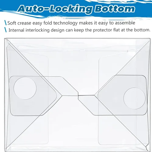 Vista 5 de Fundas protectoras compatibles con Funko, 8 unidades para figuras coleccionables de 4 pulgadas Almacenamiento apilable, caja transparente