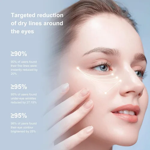 Vista 2 de Crema de masaje eléctrica Ycz para círculos oscuros, reafirmante y suavizante de líneas finas, refrescante para ojos cansados con suave vibración