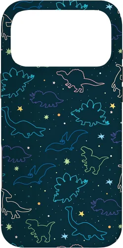 Vista 22 de Funda con diseño de dinosaurio de color lindo para iPhone 17