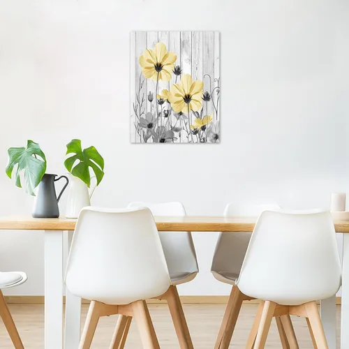Vista 21 de HVEST Arte de pared inspirador de tigre para sala de estar, imágenes motivacionales de tigre de vida silvestre en blanco y negro, decoración