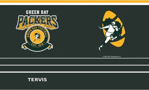 Vista 2 de Tervis Traveler NFL Green Bay Packers - Vaso de viaje con triple aislamiento vintage mantiene las bebidas frías y calientes, 20 onzas, acero