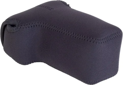 Vista 4 de OP/TECH USA Soft Pouch – Funda compacta para cámara digital, bolsa de accesorios ligera, funda de neopreno elegante para DSLR, perfecta para Negro
