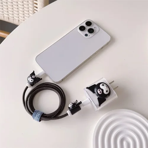 Vista 3 de Protector de cable para bricolaje, protector de cables, cable de datos, protector de línea de cargador USB-C de 18 W/20 W, compatible con iPhone 11