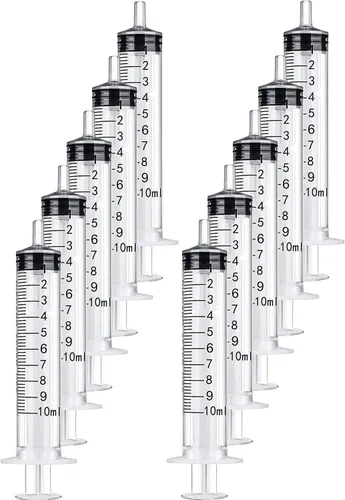 Vista 15 de 20 jeringas de plástico de 0.0 fl oz, 0.1 fl oz, 0.2 fl oz, 0.3 fl oz con medición, múltiples usos, herramientas de jeringa de medición para medir