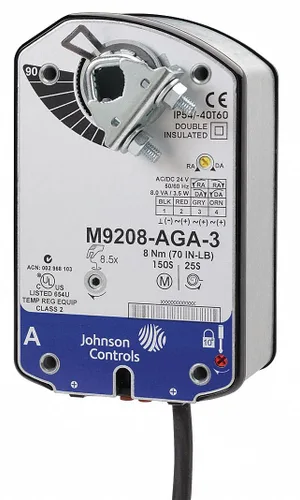 Vista 4 de Johnson Controls M9203-GGA-2 Actuador eléctrico, 27 in-lb. Par de funcionamiento, -22 a 140 grados F