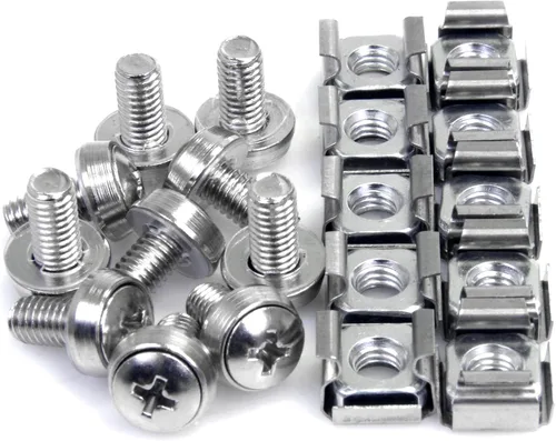 Vista 4 de StarTech.com Tornillos de montaje y tuercas enjauladas para gabinetes de servicio