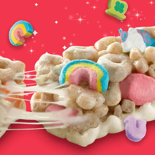 Vista 3 de Lucky Charms Barritas de cereales, barras de aperitivos, 8 unidades, 6.8 onzas (paquete de 6)