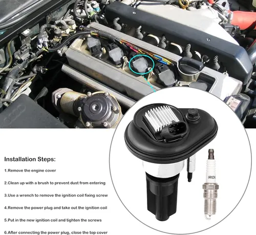 Vista 4 de Juego de 5 paquetes de bobinas de encendido y bujías Compatible con Chevy Colorado, GMC Canyon, Hummer H3, Isuzu i-350 2004 2005 2006 3.5L L5.