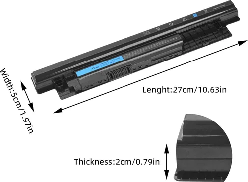 Vista 3 de Batería XCMRD de 40 Wh para laptop Dell Inspiron 15 3000 Series 3521 3531 3537 3541 3542 15R 5537 5521 17R 17 3721 3737 5721 14R 14 34 21 34 37 5421